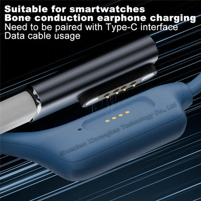 Shokz Bone Conduction Headset & Smartwatch USB-C to 7.62mm 2/4-Pin Magnetic Charging Adapter