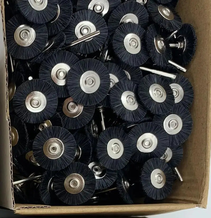 19/22/25mm Polishing Brushes – Soft & Hard Abrasive Buffing Wheels with 2.35mm Shank for Dremel Jewelry Rotary Tools
