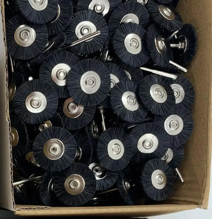 19/22/25mm Polishing Brushes – Soft & Hard Abrasive Buffing Wheels with 2.35mm Shank for Dremel Jewelry Rotary Tools