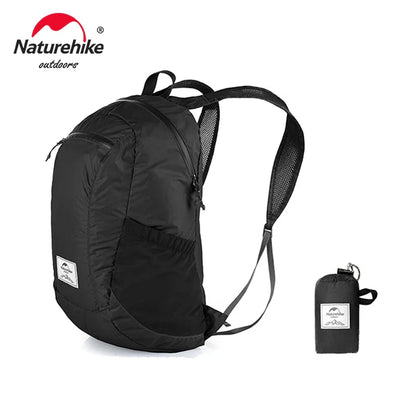 Naturehike 18L Hiking Backpack - Ultralight, Foldable, Waterproof Travel Bag for Men & Women, Outdoor Camping Small Backpack