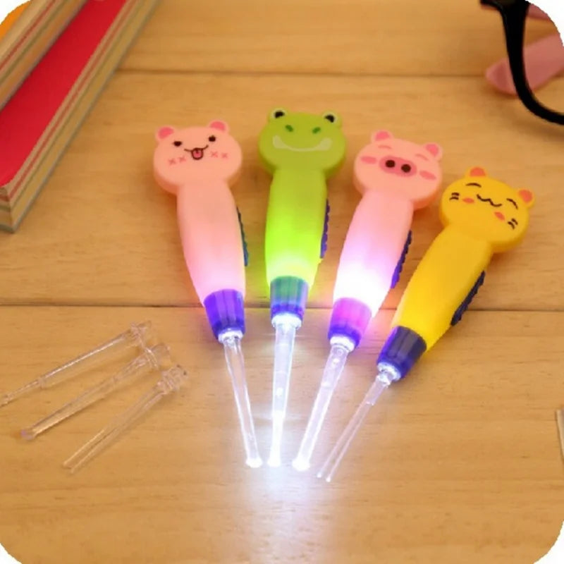 LED Baby Ear Cleaner Tool – Safe Ear Wax Remover Curette with Flashlight for Hygiene Ear Cleaning Care Kit