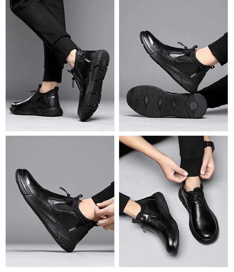 Fashion Safety Shoes for Men – Steel Toe Work Boots, Indestructible Puncture-Proof Protective Footwear