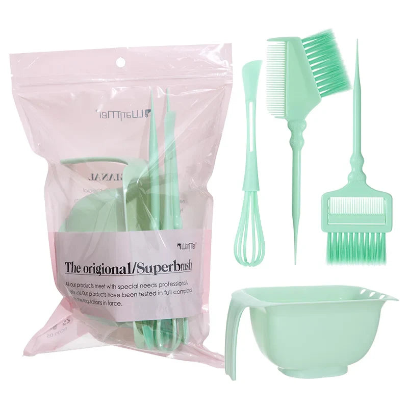 4-Piece Professional Hair Dyeing Set – Tinting Bowls with Brushes, Large Capacity Reusable DIY Hair Styling Tools