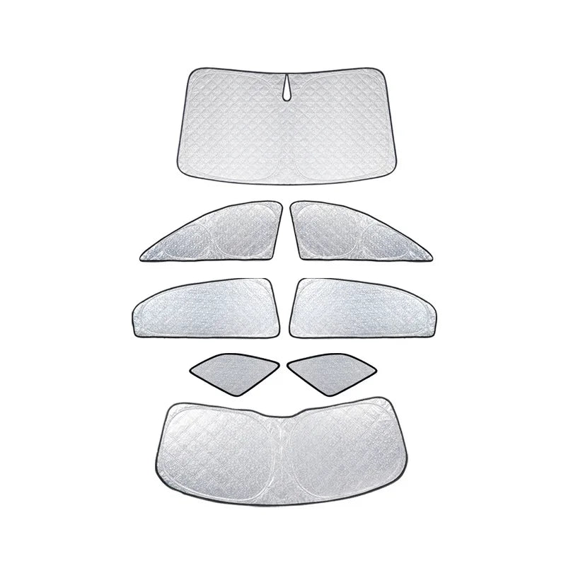 Tesla Side Window Sunshade - Custom Fit Privacy UV Protection Cover for Model 3, Y, S & X, Outdoor Camping & Travel Accessory