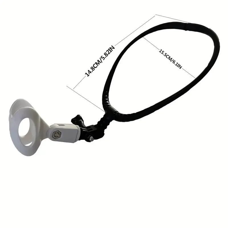Adjustable Neck-Mounted Microphone Holder Stand – Hands-Free Brace Mic Bracket for Stage & Live Performance