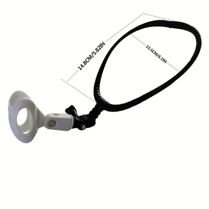 Adjustable Neck-Mounted Microphone Holder Stand – Hands-Free Brace Mic Bracket for Stage & Live Performance