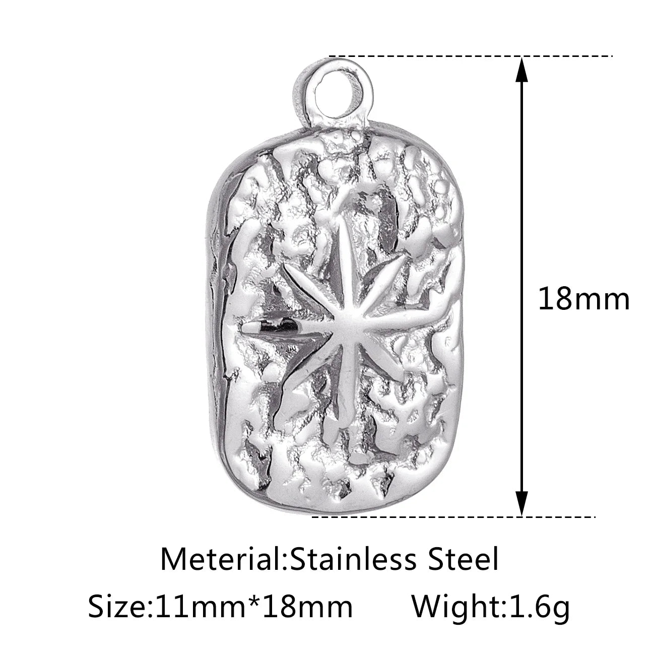 Stainless Steel Sunburst Sun Moon Star Charms Pendant – DIY Jewelry Making for Necklace, Bracelet & Earrings