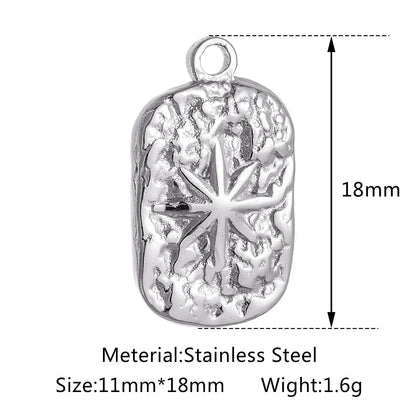 Stainless Steel Sunburst Sun Moon Star Charms Pendant – DIY Jewelry Making for Necklace, Bracelet & Earrings