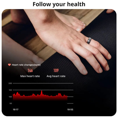 COLMI R06 2024 Smart Ring Health Tracker – Heart Rate, Blood Oxygen & Sleep Monitoring Waterproof Fitness Ring with Multi-Sport Modes for Men & Women