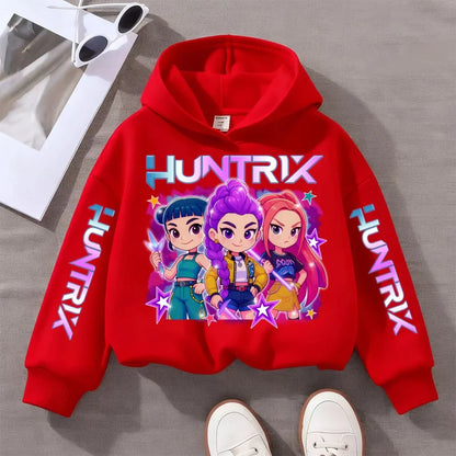 Witch Hunter Group Zoey Cosplay Costume – Girls and Women's Halloween Party Outfit, Demon Hunter Idol Purple Casual Hoodie