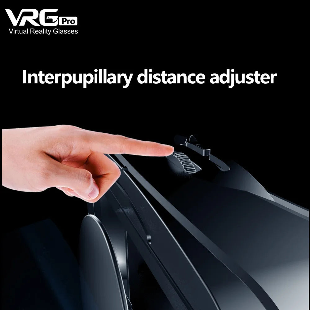 VRG Pro VR Glasses – Virtual Reality 3D Headset Goggles for Smartphone Mobile Gaming