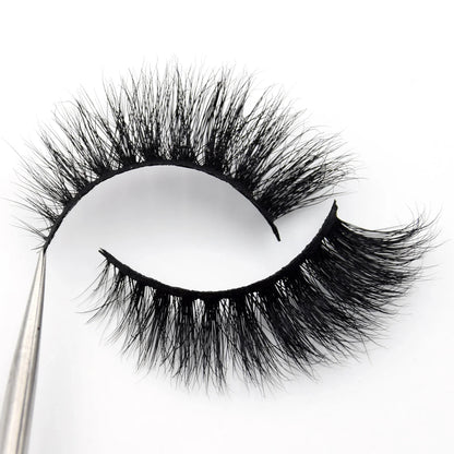 Visofree 3D Mink Eyelashes – Thick Handmade Full Strip Cruelty-Free False Lashes for Makeup M56