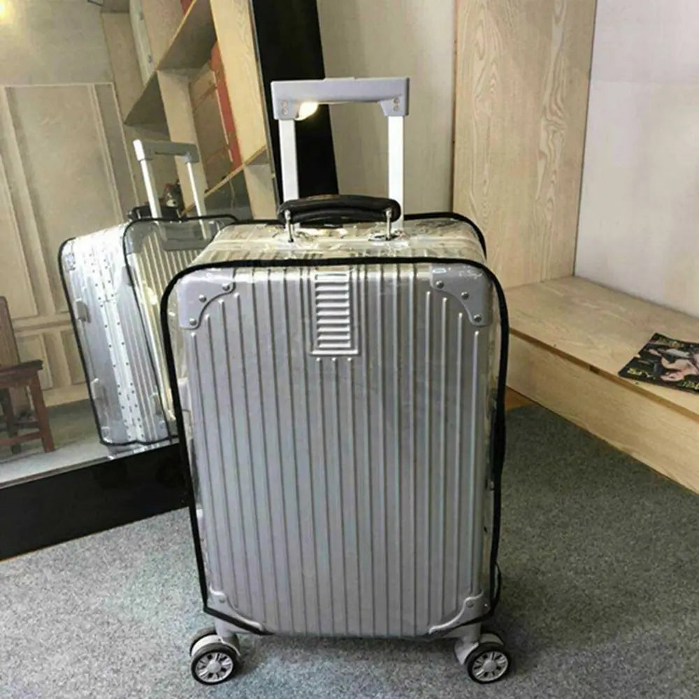 Transparent Waterproof Luggage Cover — Dustproof Protector for 16-30 Inch Suitcases