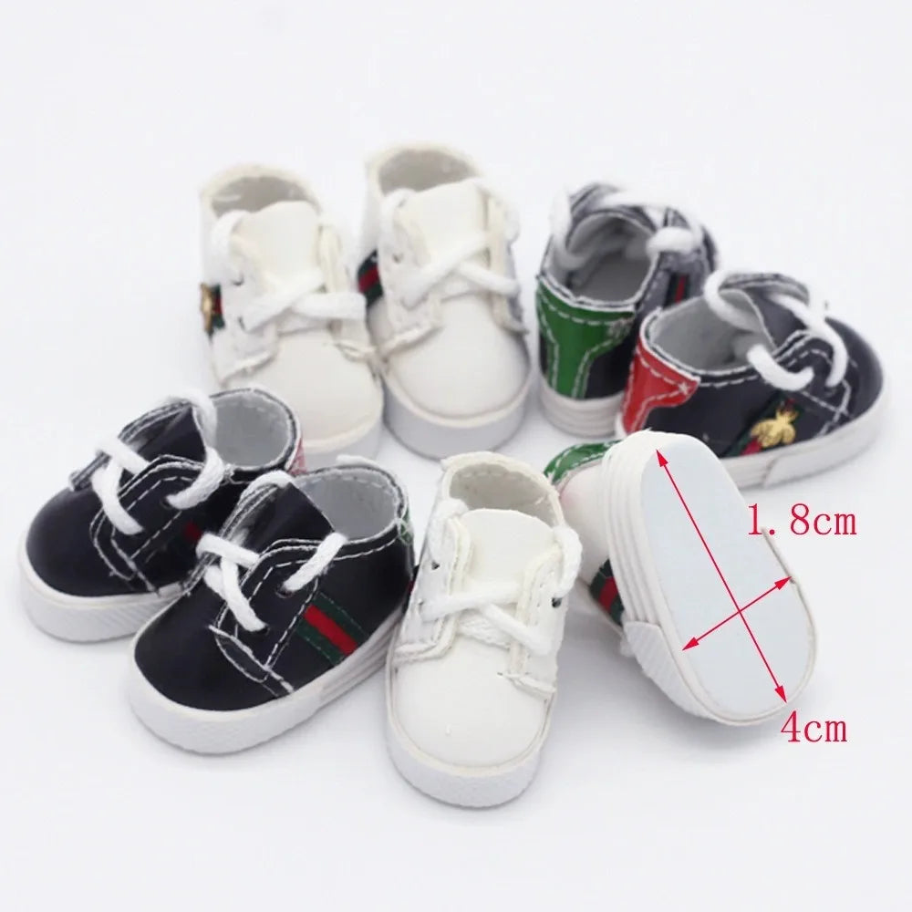 Only Shoes for 17cm Labubu Doll – Cute Kawaii V1 V2 Casual Sports Shoes, Outfit Accessories Gift