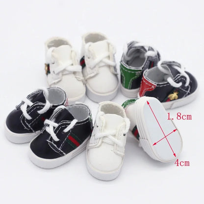 Only Shoes for 17cm Labubu Doll – Cute Kawaii V1 V2 Casual Sports Shoes, Outfit Accessories Gift