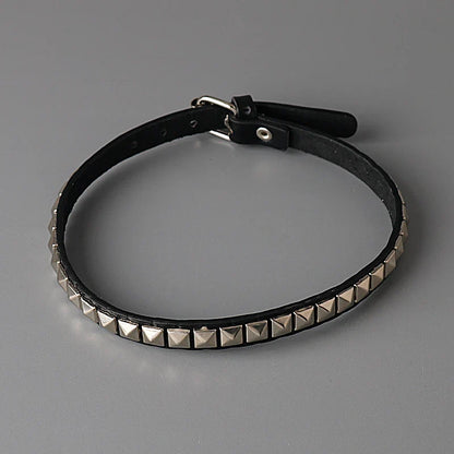 Anime Death Note Misa Amane Choker - Leather Rivet Collar Necklace for Men & Women, Punk Cosplay Jewelry Gift