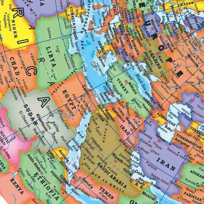 10.6cm HD World Globe for Kids & Adults – 360° Discovery Learning Ball, English Teaching Globe for Ages 6-12