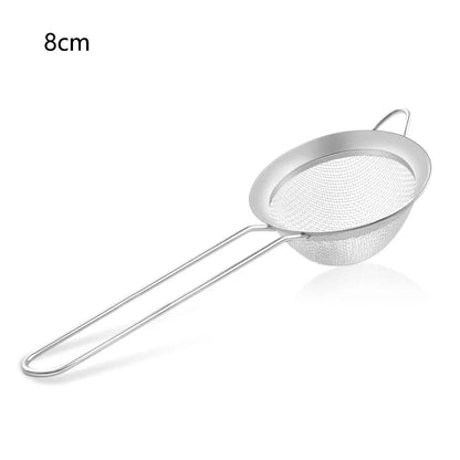 1/3/4pcs Stainless Steel Fine Mesh Strainer – Oil, Flour, and Pastry Sieve for Baking & Kitchen Use