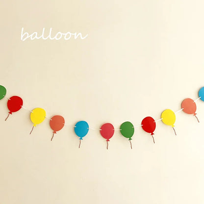 Rainbow Happy Birthday Banner – Paper Garland Kids 1st Birthday Party Hanging Flags, Rainbow Theme Decorations