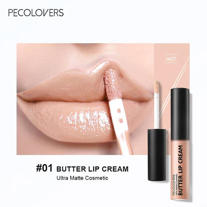 Butter Silky Hydrating Lip Gloss – Long-Lasting Liquid Lipstick in Pink & Red Tones