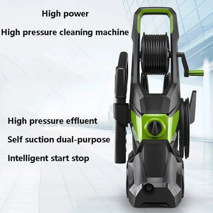 220V High-Power Automatic Car Wash Machine - Convenient Household High-Pressure Water Pump for Efficient Cleaning