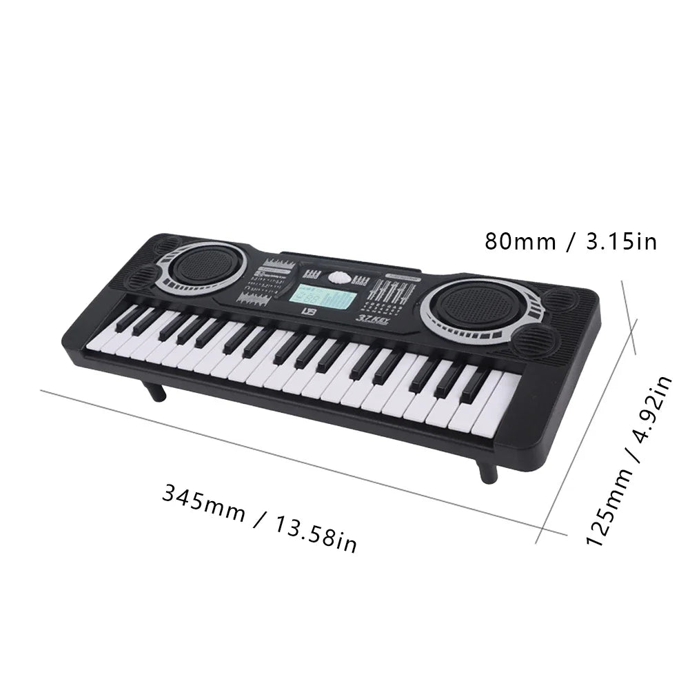 37-Key Children’s Electronic Piano Keyboard – Portable Educational Musical Toy, Ideal Christmas & Birthday Gift