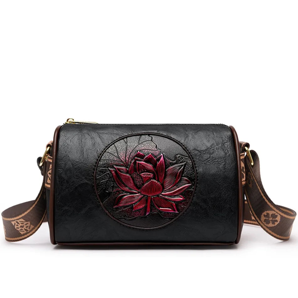 Casual Women’s Handbag – Soft Leather Shoulder & Crossbody Bag, 2024 Fashion Print Messenger Tote Bag Sac A Main