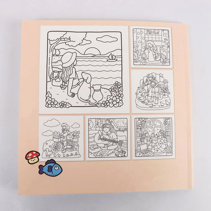 Into the Garden Coloring Book for Adults & Teens - Bold & Simple Designs with Plants, Flowers & Cute Animals