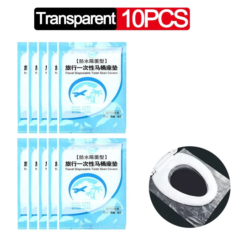 Disposable Toilet Seat Covers - Portable Waterproof Travel Toilet Seat Pads for Safe Bathroom Hygiene Accessories
