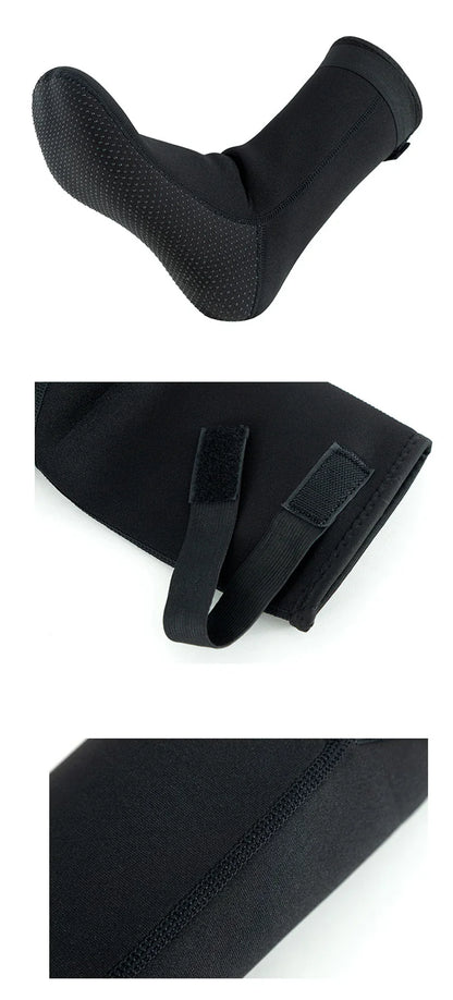 3mm/5mm Neoprene Diving Socks – Non-Slip, Warm Patchwork Wetsuit Shoes for Adults, Surfing, Swimming & Snorkeling Boots