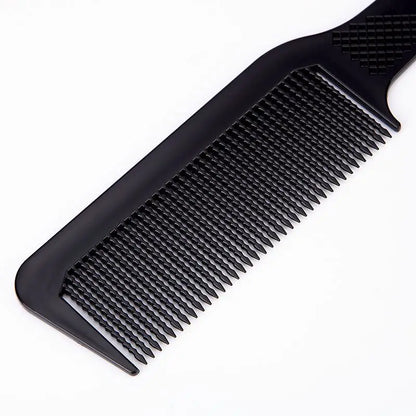 Professional Salon Hair Clipper Accessory – Flat Head Cut Comb, Anti-Static, Wide Tooth Hair Styling Brush for Men