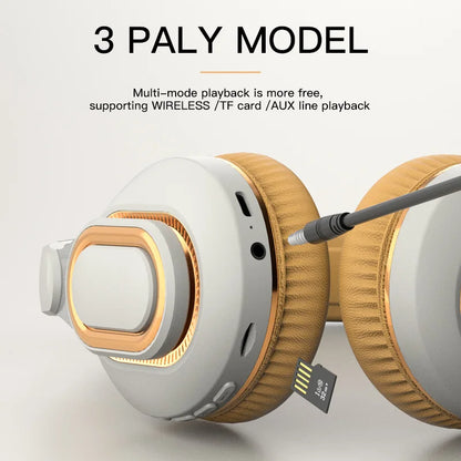 H7 TV Bluetooth Headphones – Wireless with Mic, USB Adapter, Noise-Cancelling, Stereo, Foldable, Bass for TV
