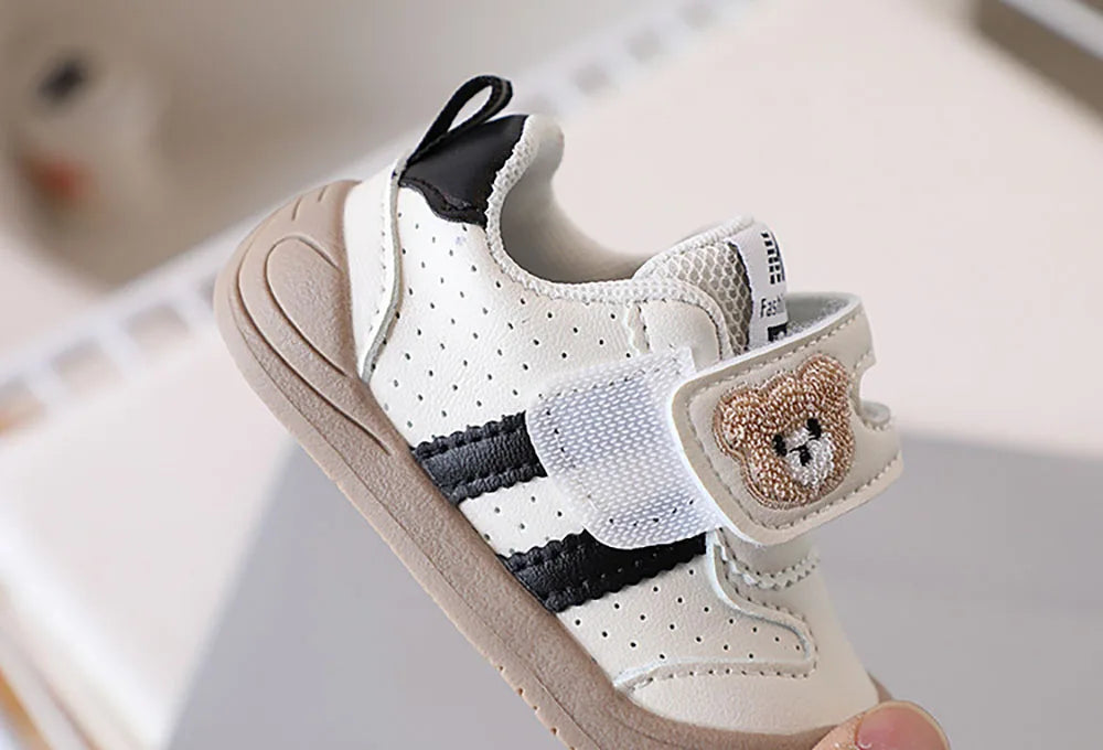 2025 Toddler Shoes — PU Leather Soft-Sole Sneakers for Baby Boys & Girls, Ergonomic First-Step Sport Shoes