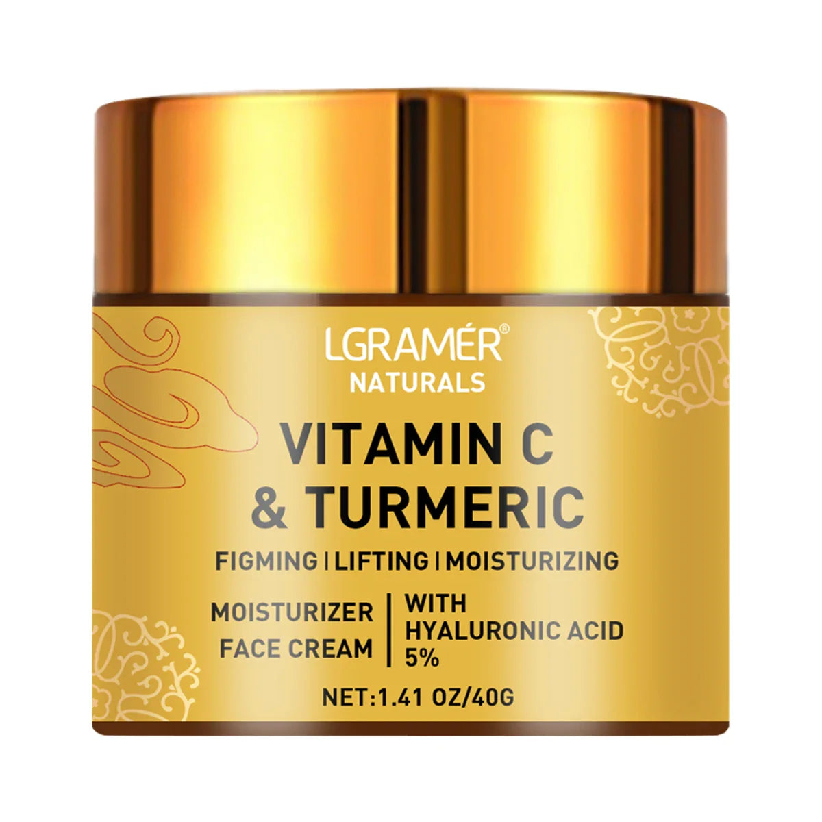 Turmeric Vitamin C Face Cream – Retinol Moisturizer for Firming, Repairing & Brightening Skin