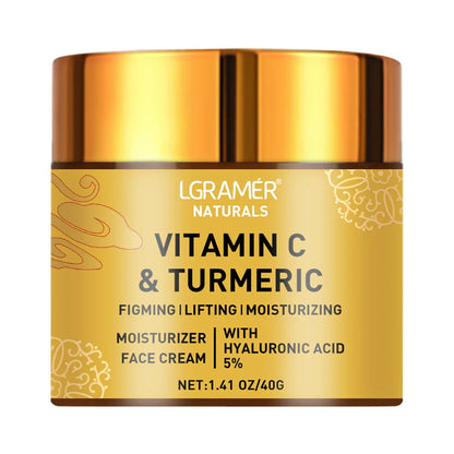 Turmeric Vitamin C Face Cream – Retinol Moisturizer for Firming, Repairing & Brightening Skin