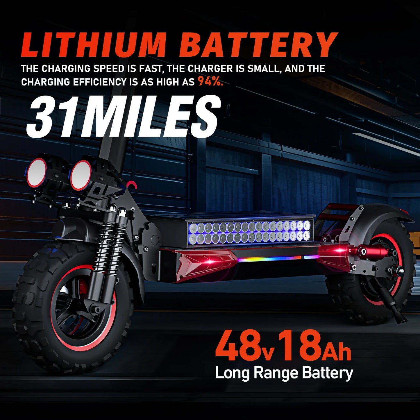 J11MAX Foldable Electric Scooter for Adults — 48V 1200W, 18Ah, 11" Off-Road Tires, Waterproof Smart E-Scooter