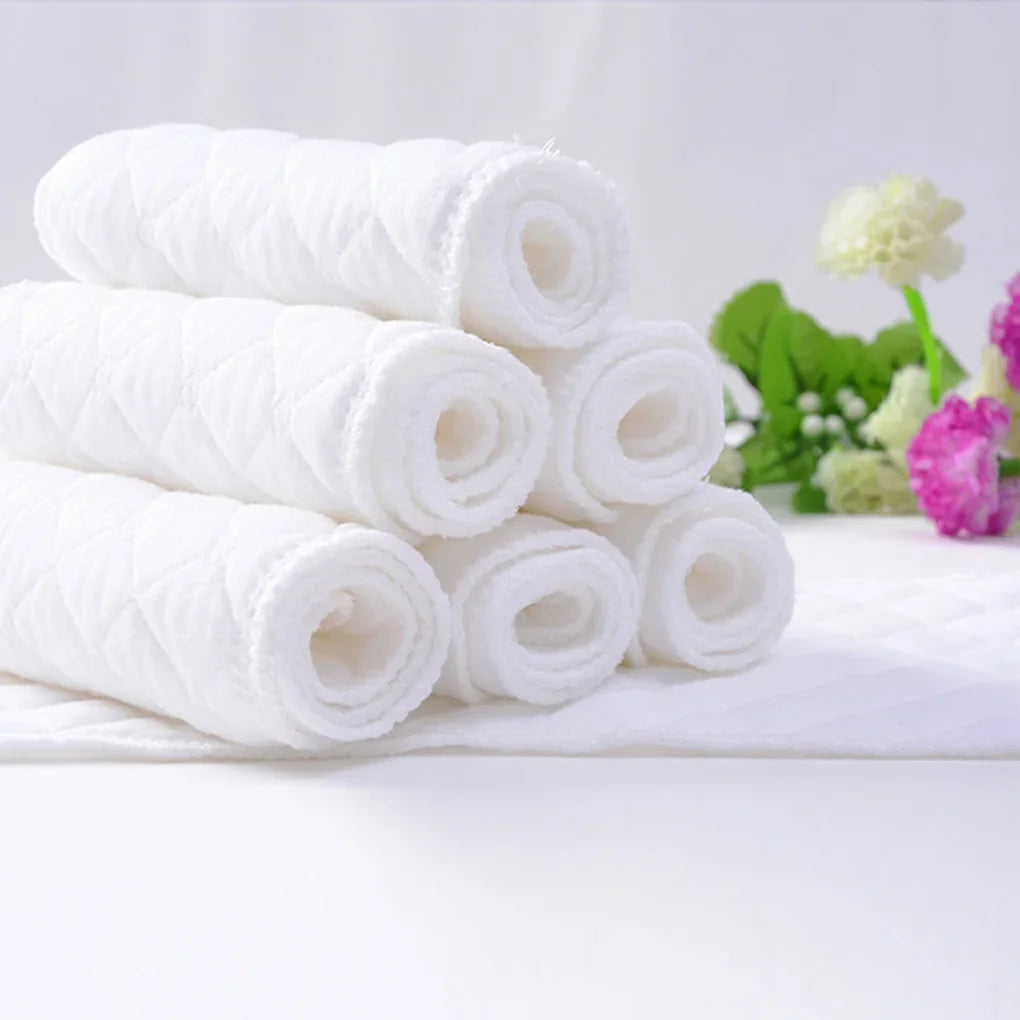 10pcs Cotton Baby Diapers – Washable & Reusable Folding Diaper Pads for Kids Changing