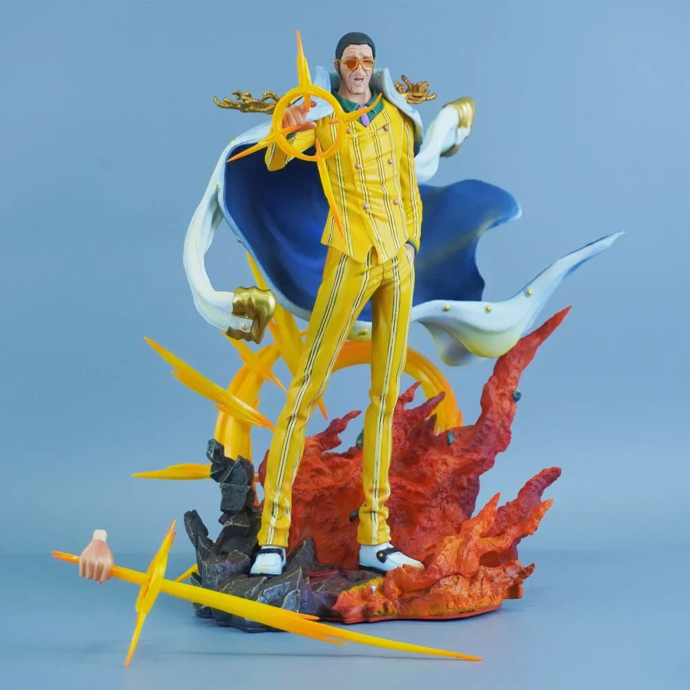 27.5cm One Piece Anime Figure — Borsalino PVC Action Statue, Desktop Collectible Model Toy, Gift for Fans