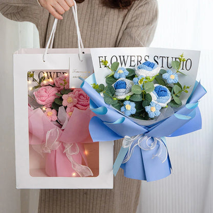 Graduation Bouquet 2025 – Crochet & Knitted Artificial Flowers for Wedding, Valentine’s & Special Occasion Gifts