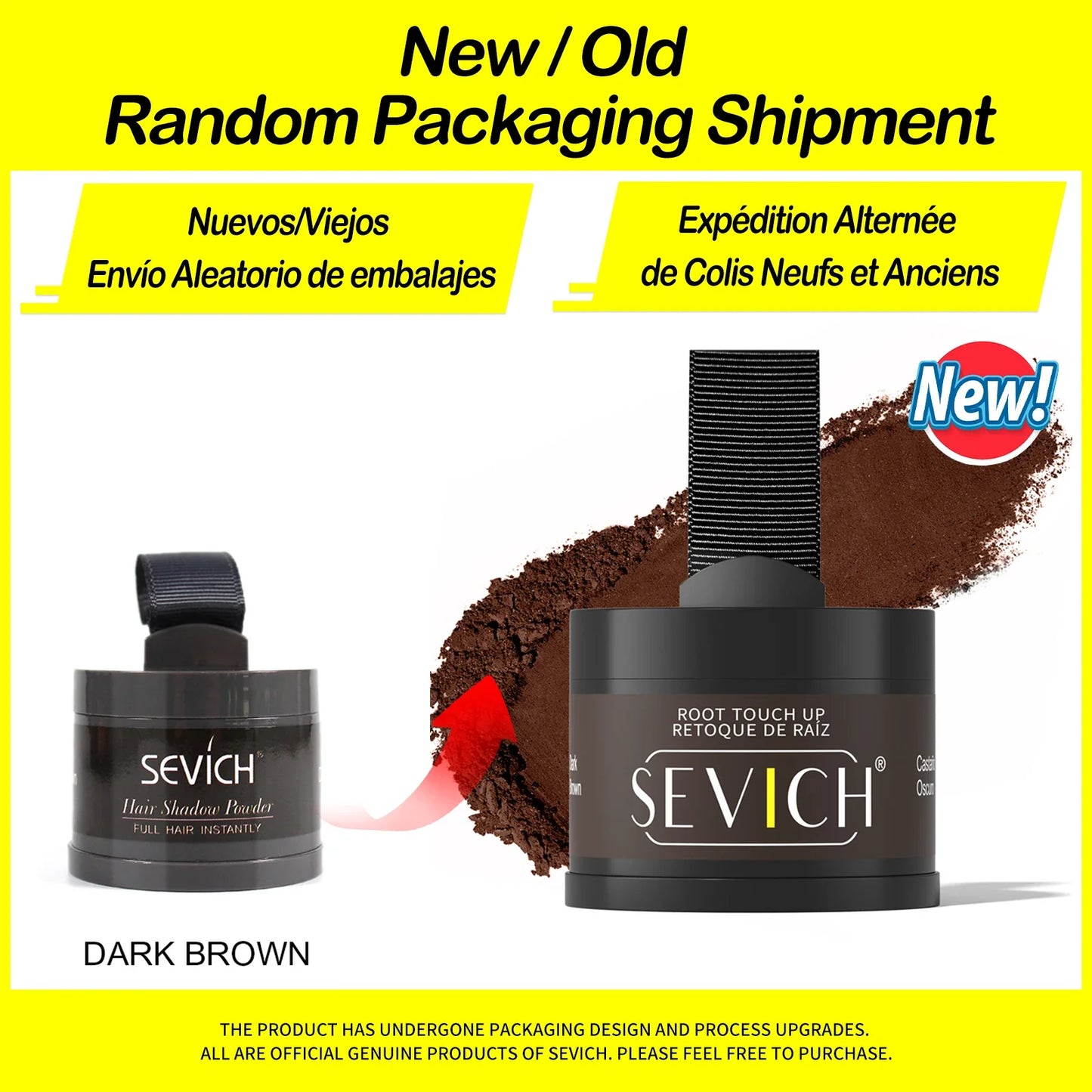 Sevich Hairline Powder 4g - Natural Hairline Shadow Concealer
