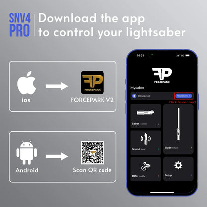 TXQ Neo Pixel Lightsaber Core SNV4 Pro — Smooth Swing Electronic Chip with Proffie Soundboard Kit for Hilt & Saber Blaster
