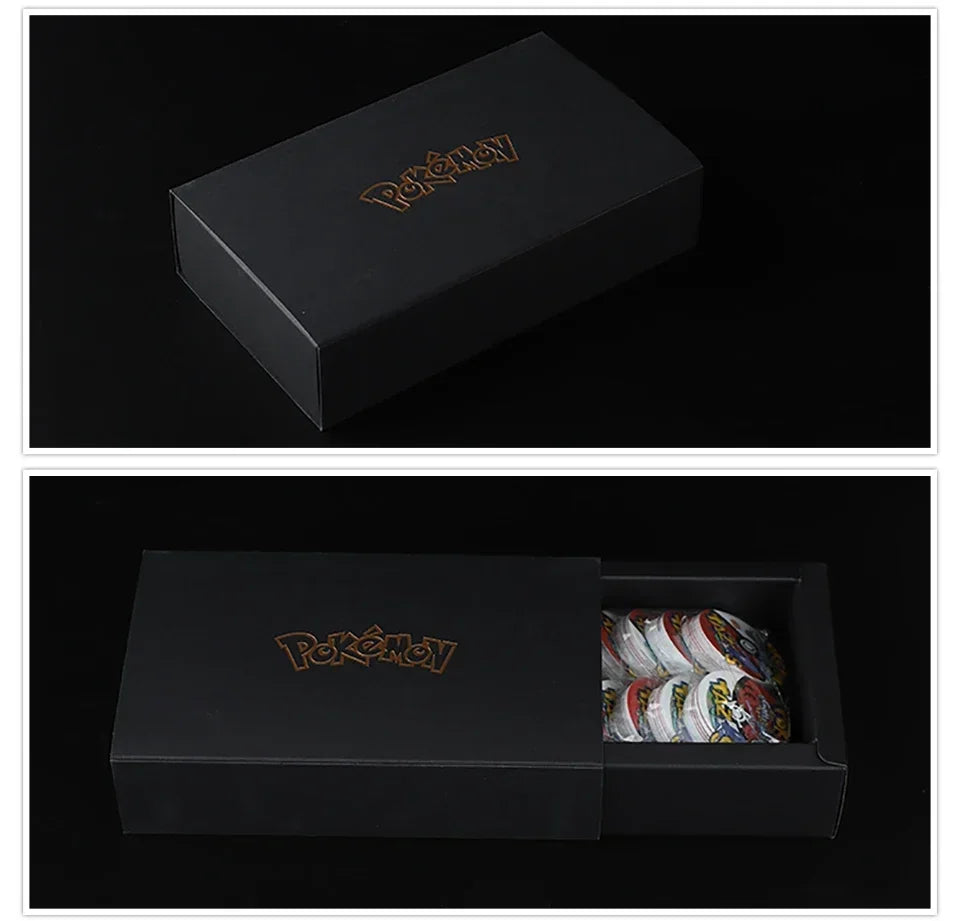 100/160pcs Pokemon Tazos – 1st & 2nd Generation 3D Round and Square Collector Cards, Album Trainer Pogs for Cheetos Chipitaps