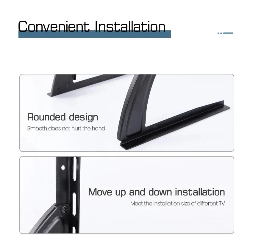 BEISHI Universal TV Stand for 14-42 Inch LCD/LED/OLED Flat & Curved Screens – Tabletop Pedestal Mount Bracket