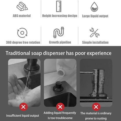 Kitchen Sink Soap Dispenser — Detergent & Hand Soap Presser, Extender Pump for Kitchen Accessories