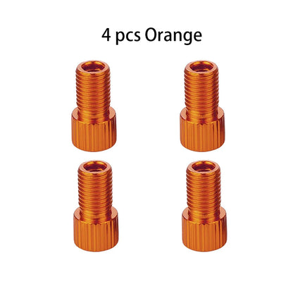 10-Color Aluminum Bicycle Valve Adapter – PRESTA to SCHRADER Converter for Bikes & Cars