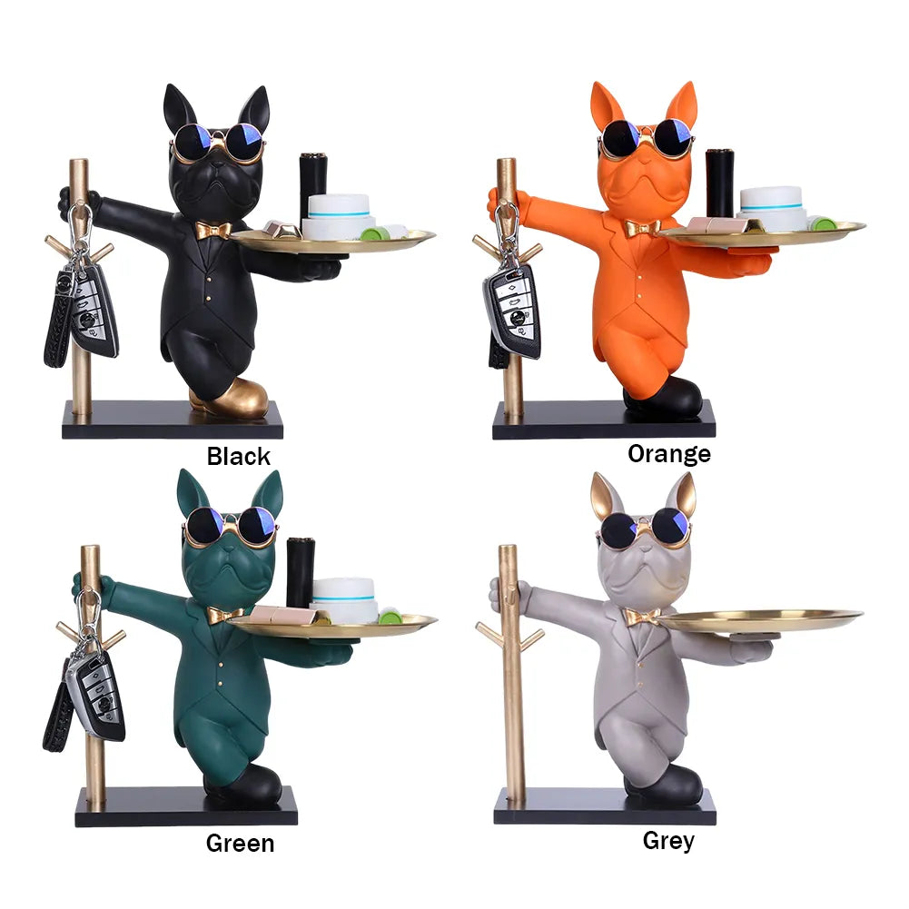 French Bulldog Sculpture - A Doggone Adorable Coin Piggy Bank & Snack Keeper!