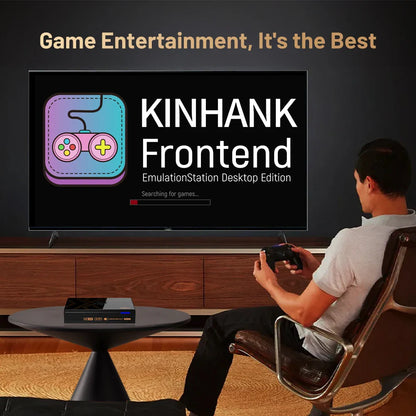 Kinhank Super Console X5 Pro – Retro Game Console with 16,000 Games for PS2/PS1/SS/DC/N64, 4TB HDD, Plug & Play Game Player