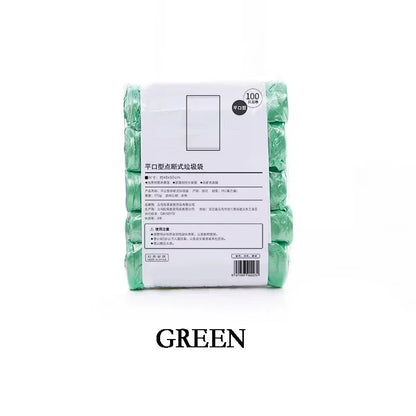 5 Rolls (100PCS) Disposable Trash Bags – Household Kitchen Garbage Bags for Storage & Cleaning