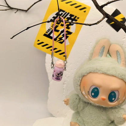 17cm Labubu POP MART Blind Box Doll Clothes – Cute Princess Dress with Suspenders Skirt (Clothes Only)