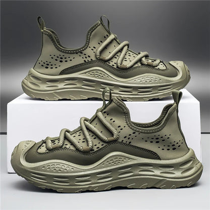 Men’s Casual Sport Sneakers - Breathable Thick Sole Shoes with Anti-Skid & Wear-Resistant Design